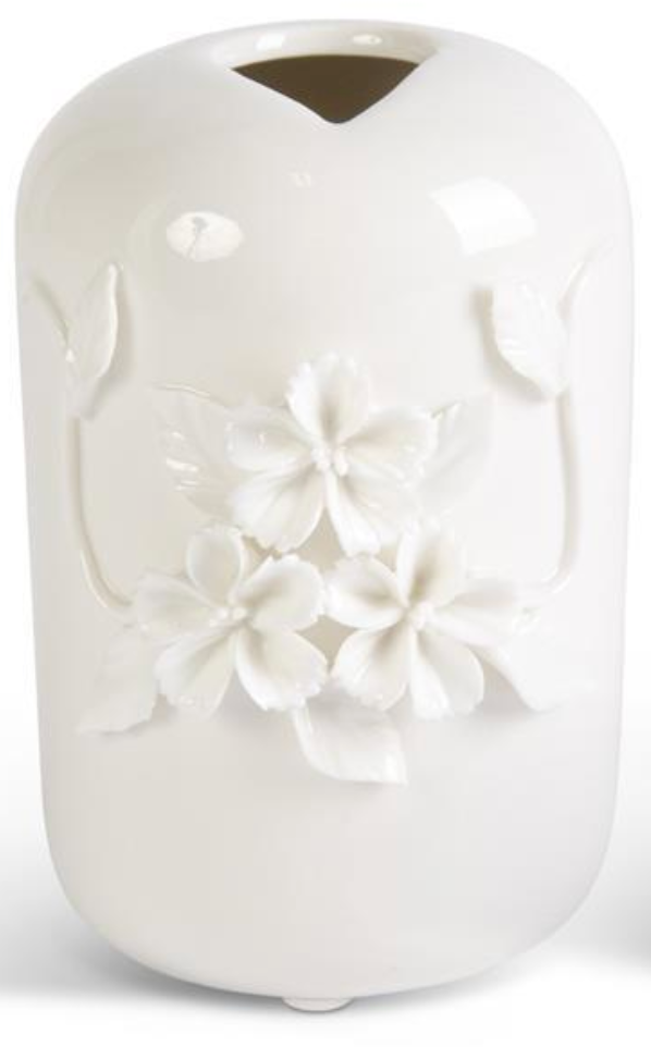 Blossom Relief Ceramic Vase