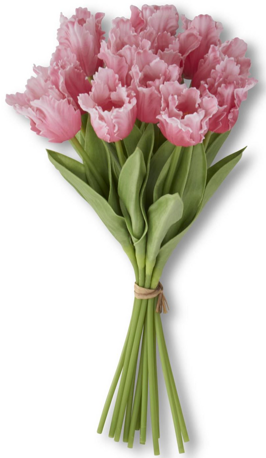 Real Touch Parrot Tulip Bundle (12 stems)