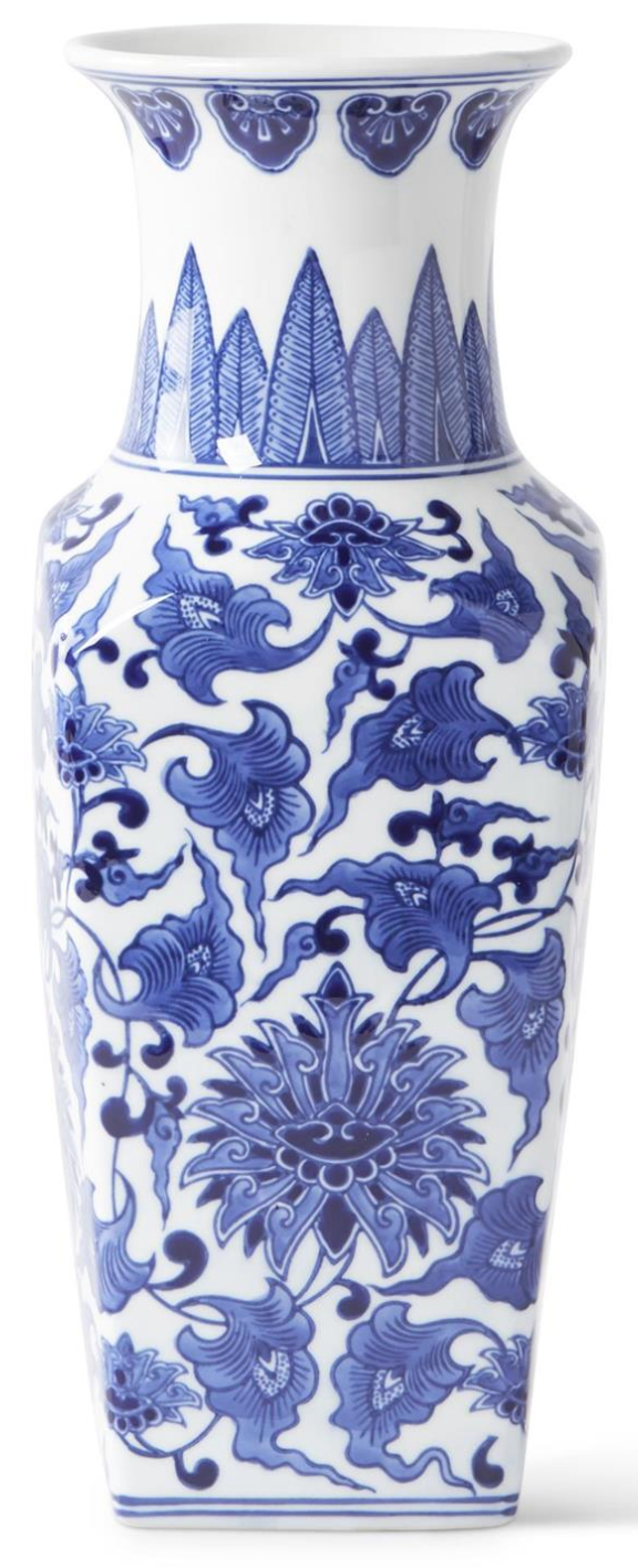 Hampton Chinoiserie Square Vase