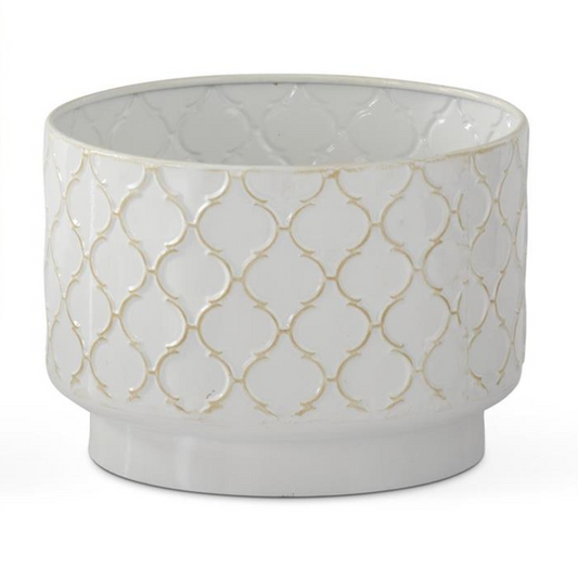 Petite Sagewood Planter - White