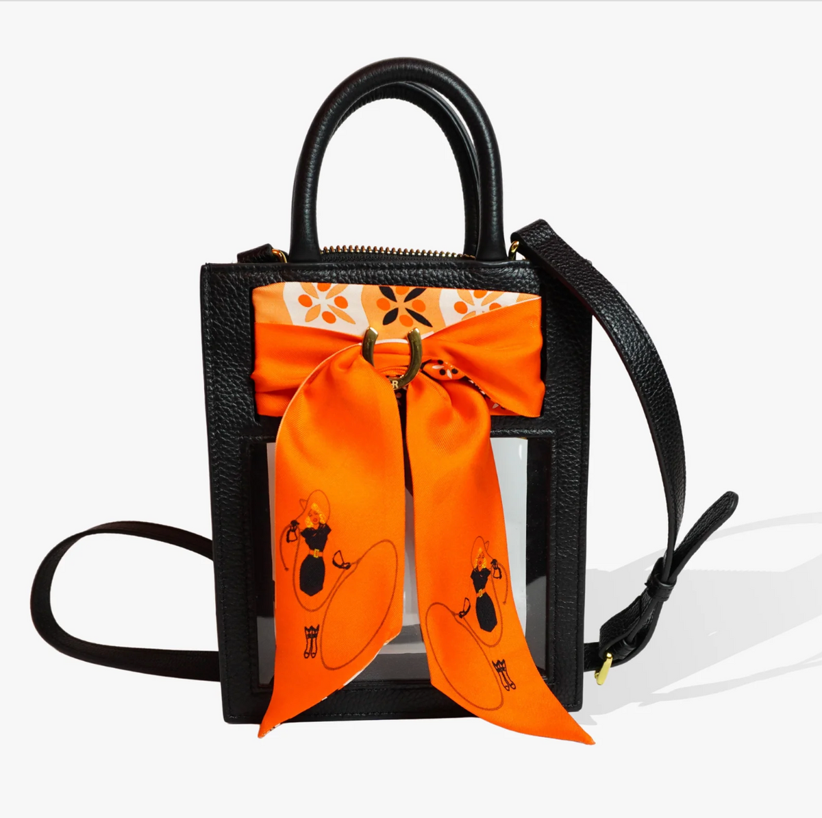 Mini Calista Clear Bag + Hey Cowgirl – Black