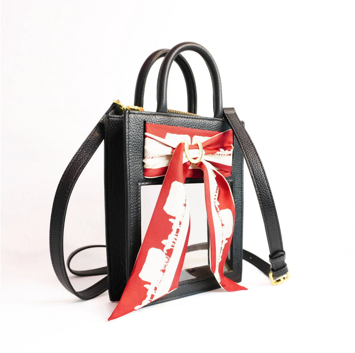 Mini Calista Clear Bag + Dust Bowl Symphony – Black