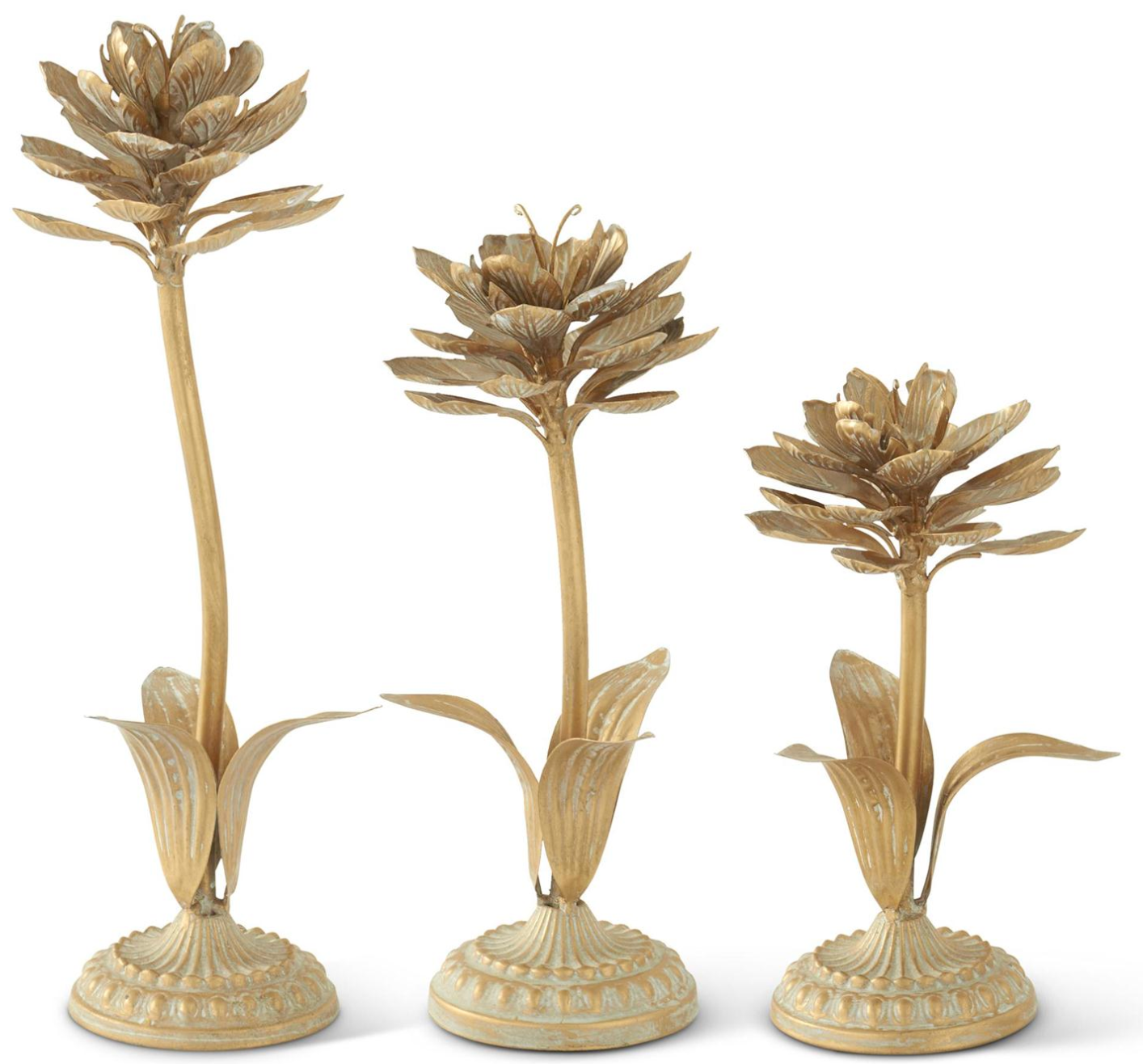 Grande Guilded Bloom Sculpture