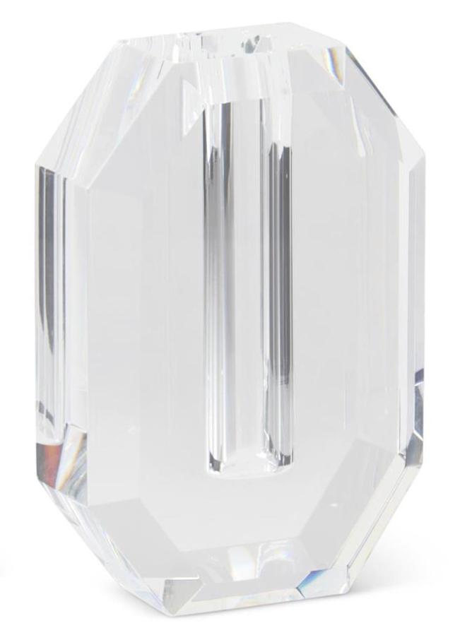 Emerald Crystal Pillar Vase