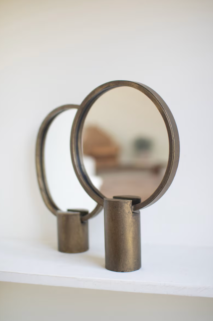 Classic and Grande Looking Glass Mirrors together